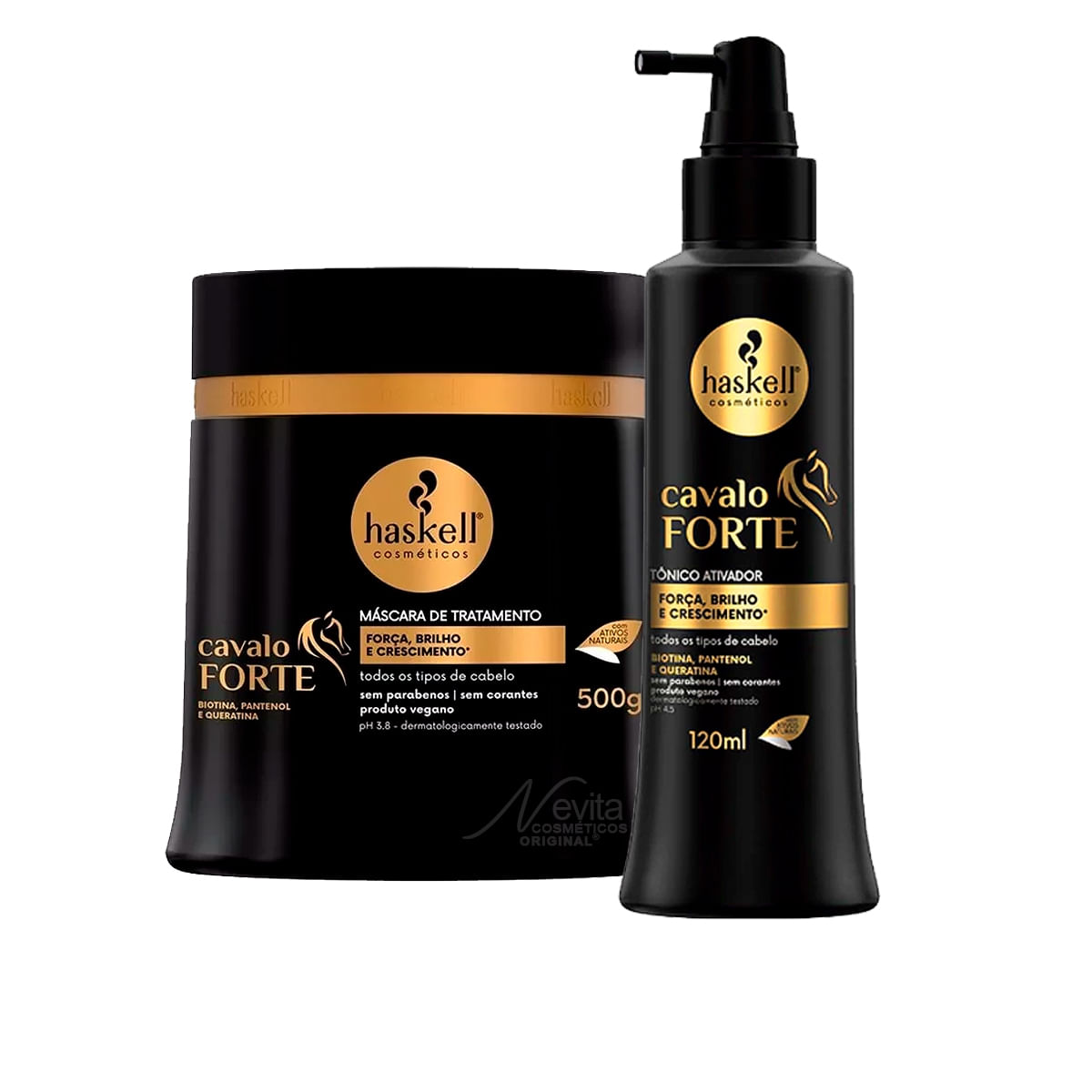 Haskell Cavalo Forte Máscara 500G + Tônico Capilar