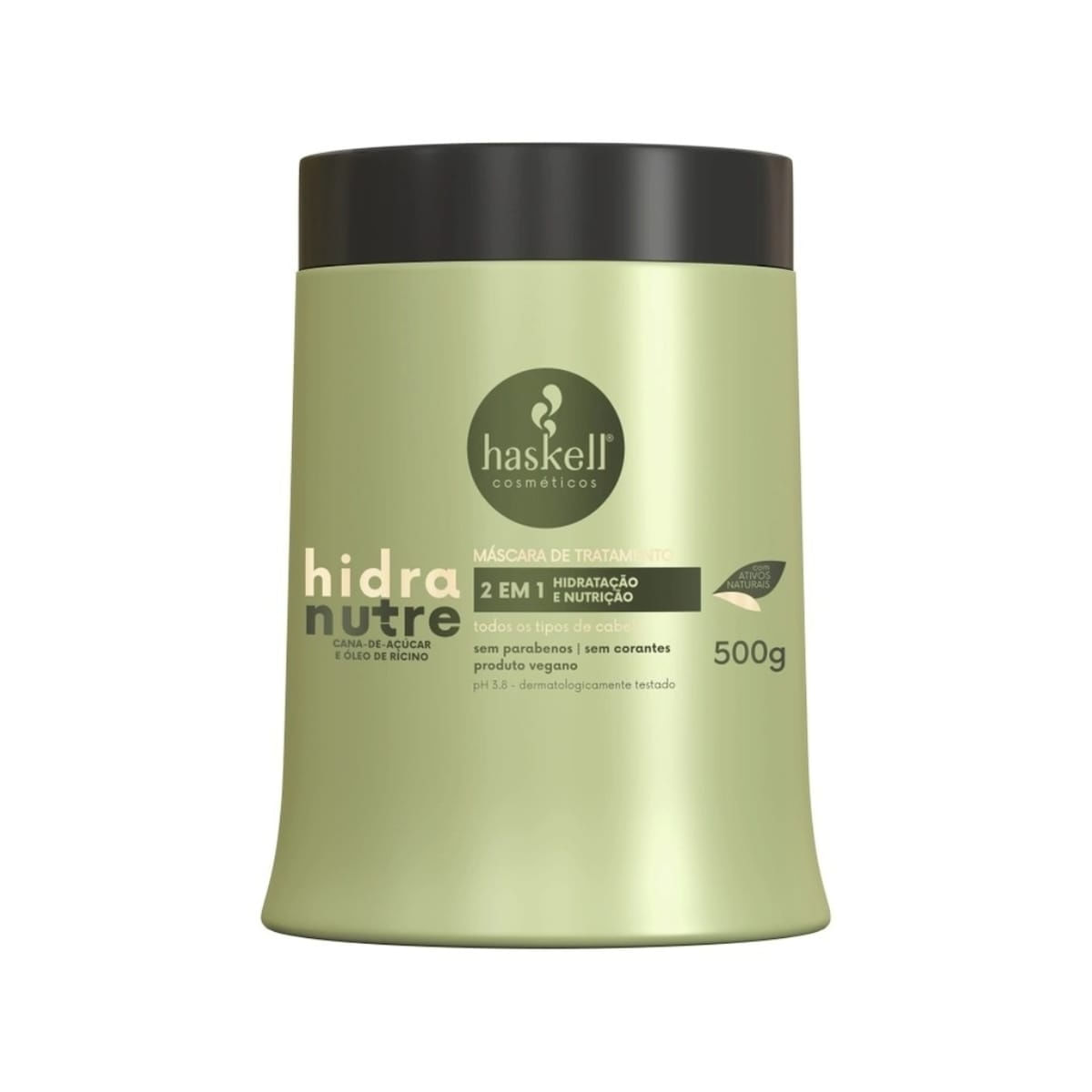 Máscara De Tratamento Hidranutre Haskell 500G - 2 Em 1 Hidratação E Nutrição