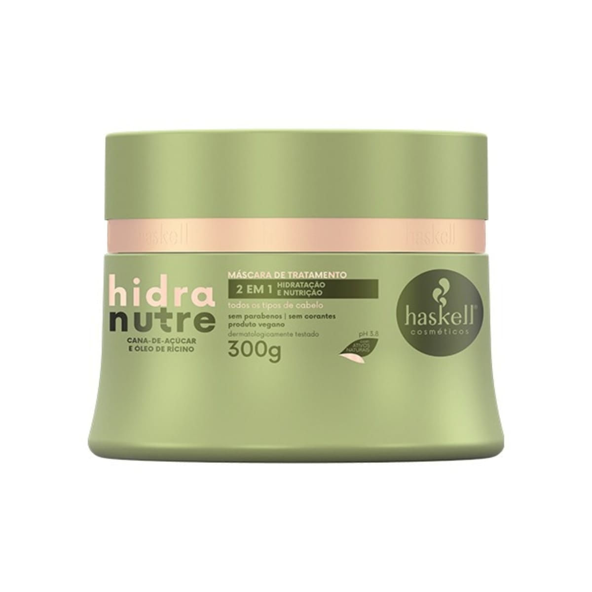 Máscara De Tratamento Hidranutre Haskell 300G - 2 Em 1 Hidratação E Nutrição