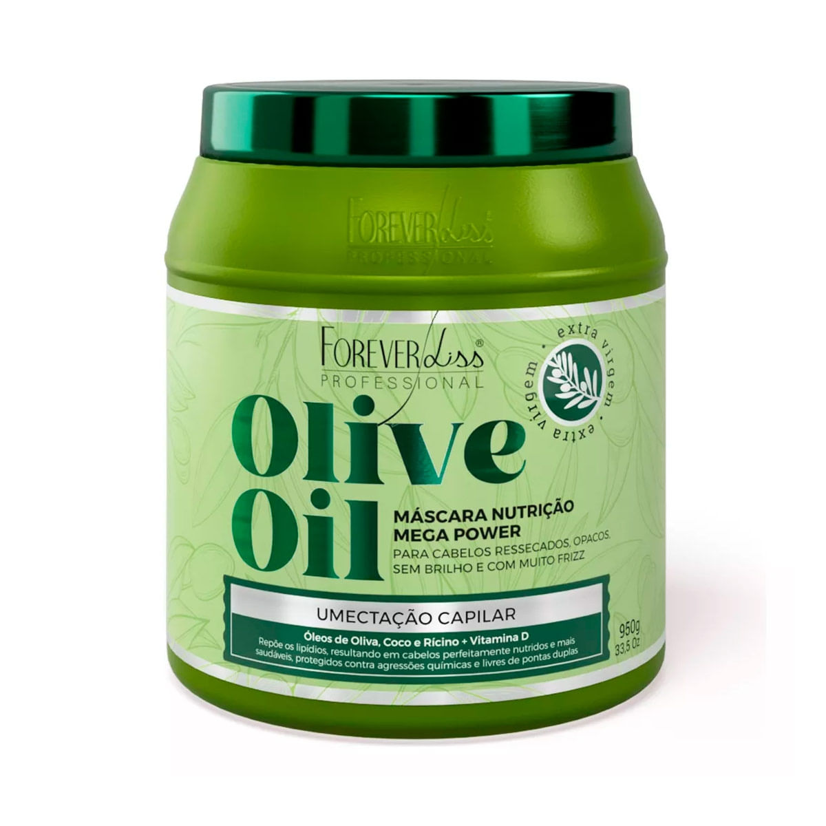 Máscara De Umectação Capilar Olive Oil 950g Forever Liss