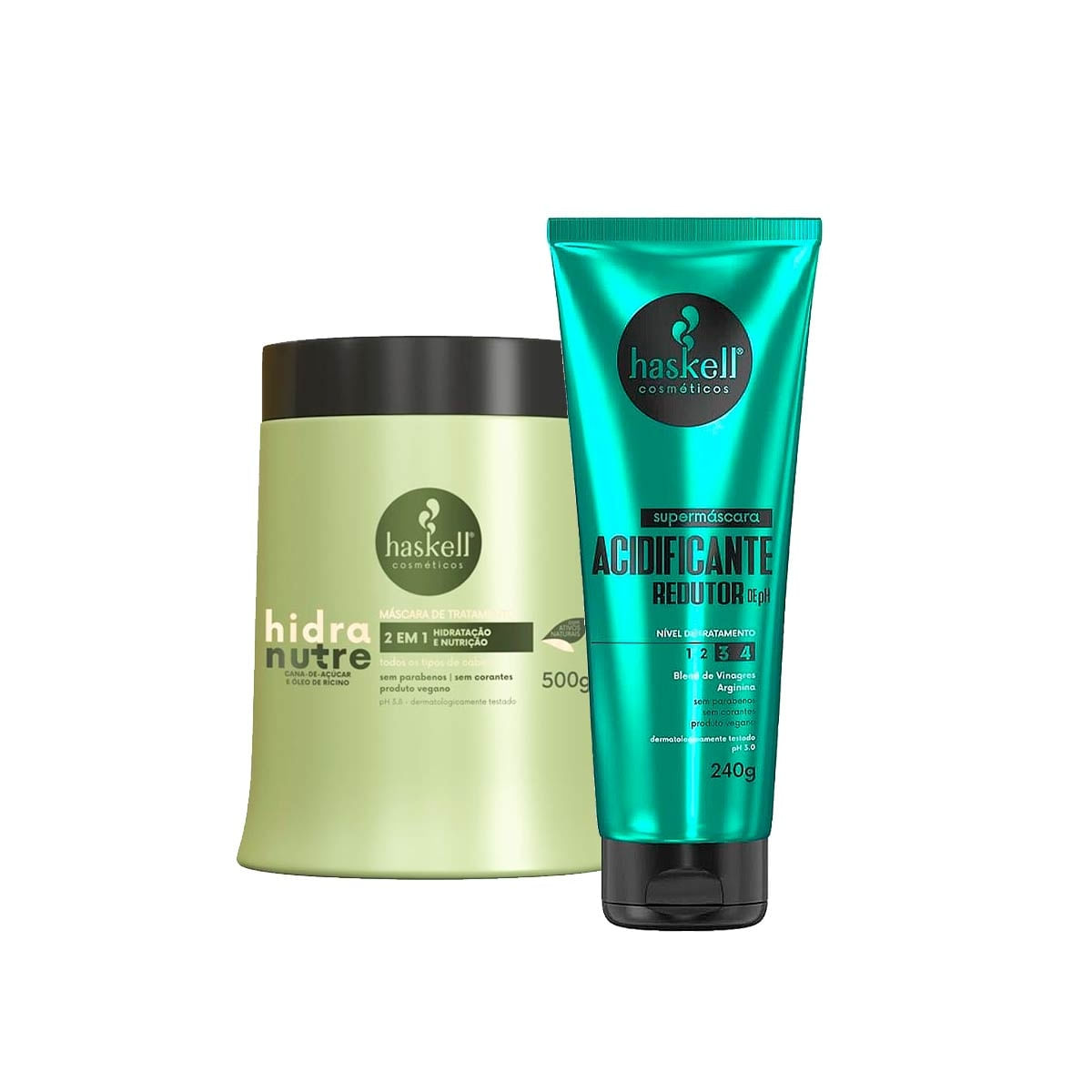 Máscara Haskell Hidranutre 500G + Supermáscara Acidificante
