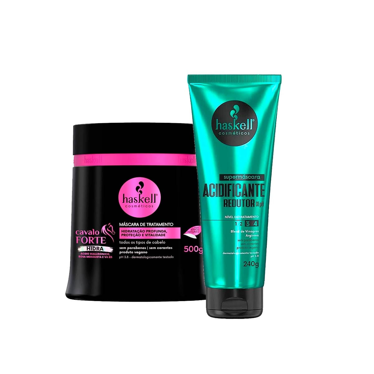 Máscara Haskell Cavalo Forte Hidra 500G + Acidificante 240G
