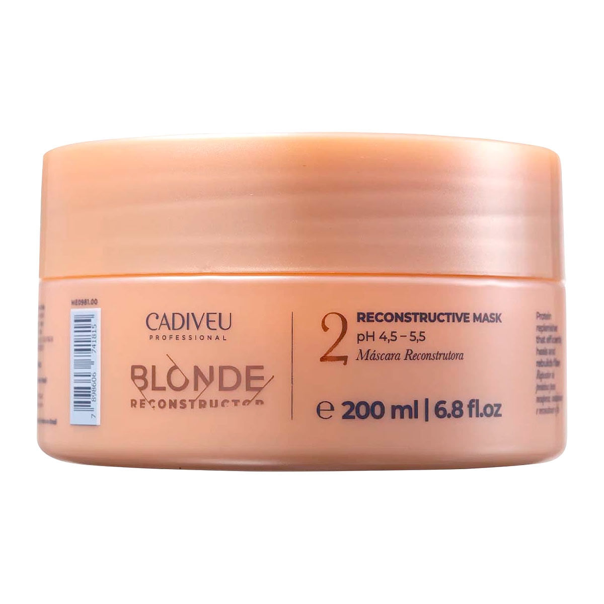 Máscara Reconstrutora Blonde Reconstructor Cadiveu 200Ml