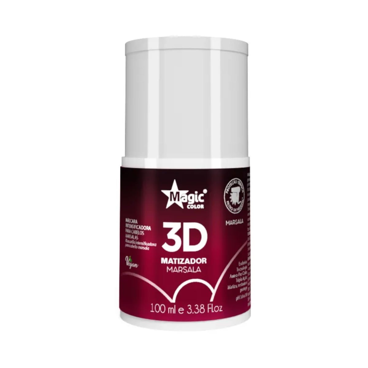 Mini Matizador 3D Marsala Efeito Marsala 100ml