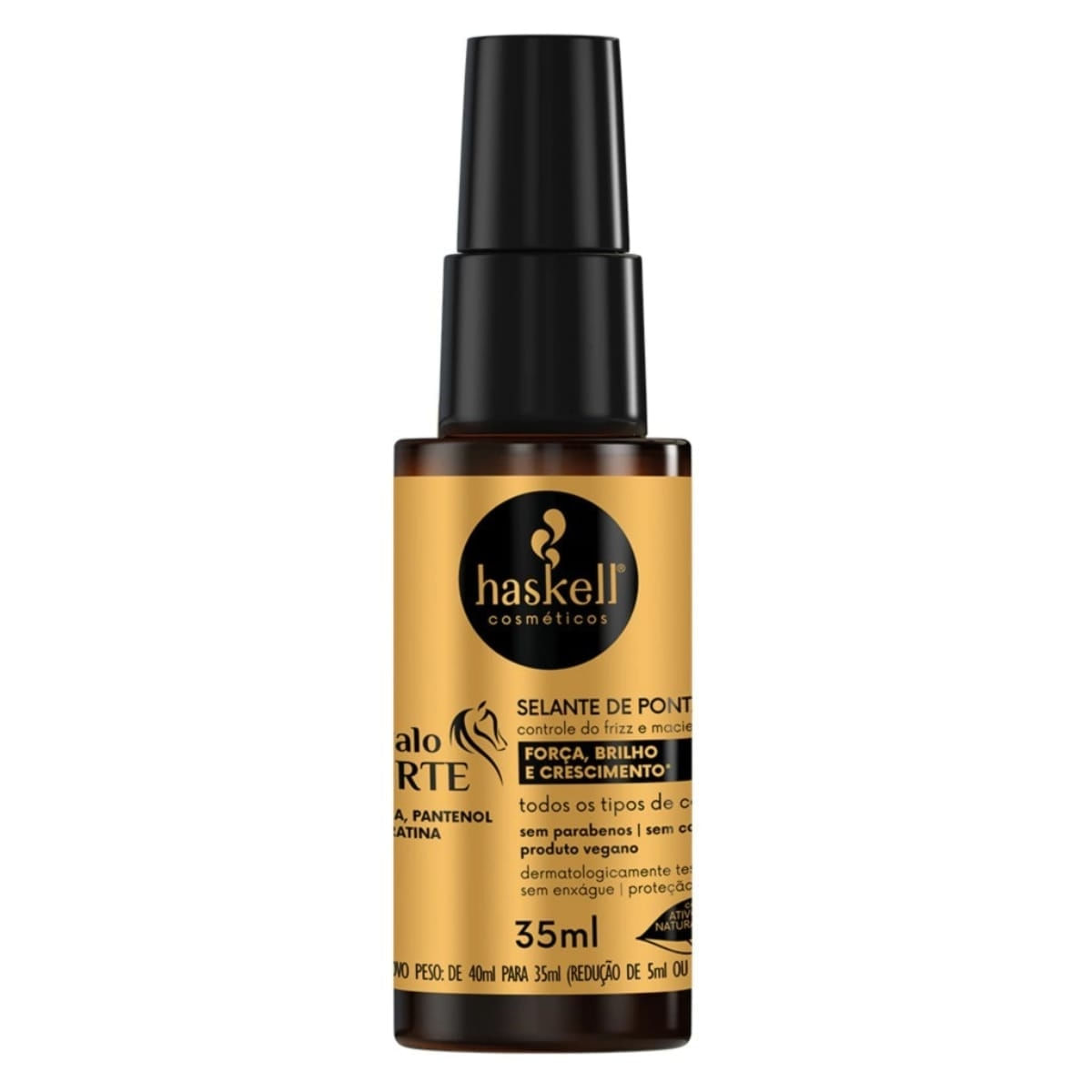 Selante de pontas haskell cavalo forte 35ml - reparador de pontas força brilho e crescimento