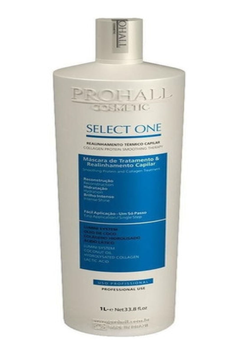 Alisamento De Cabelo Select One Prohall 1 Litro Sem Formoi