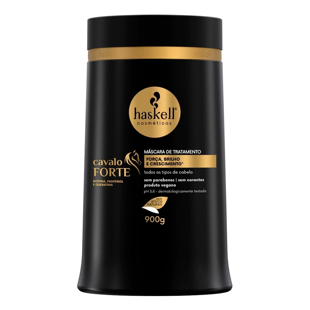 Máscara De Tratamento Cavalo Forte Haskell 900G - Fortificante Capilar, Crescimento Capilar