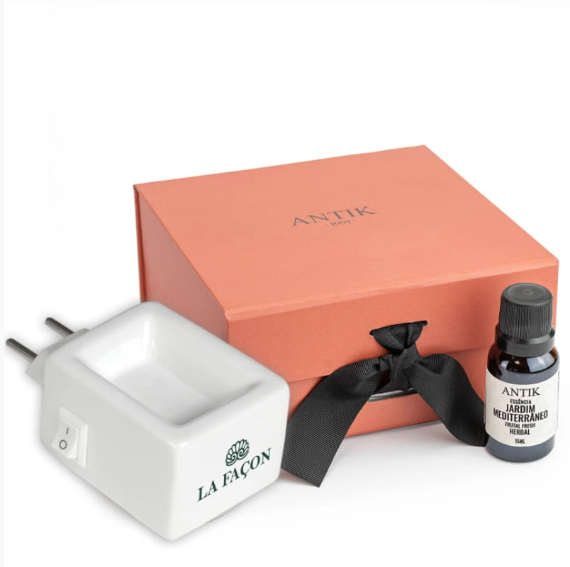 Difusor Elétrico In Box + Essência Jardim Mediterrâneo - 15ml