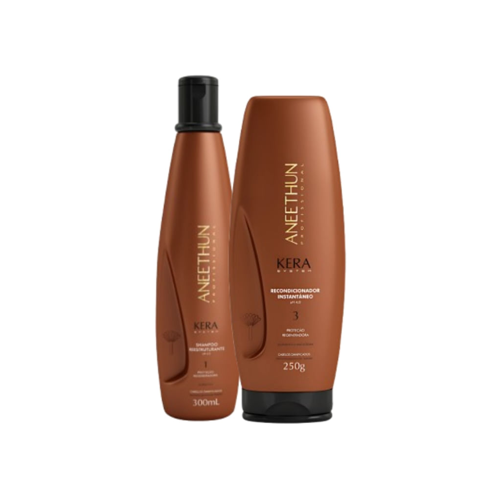 Kit Aneethun Kera System - Shampoo 300ml e Recondicionador 250g