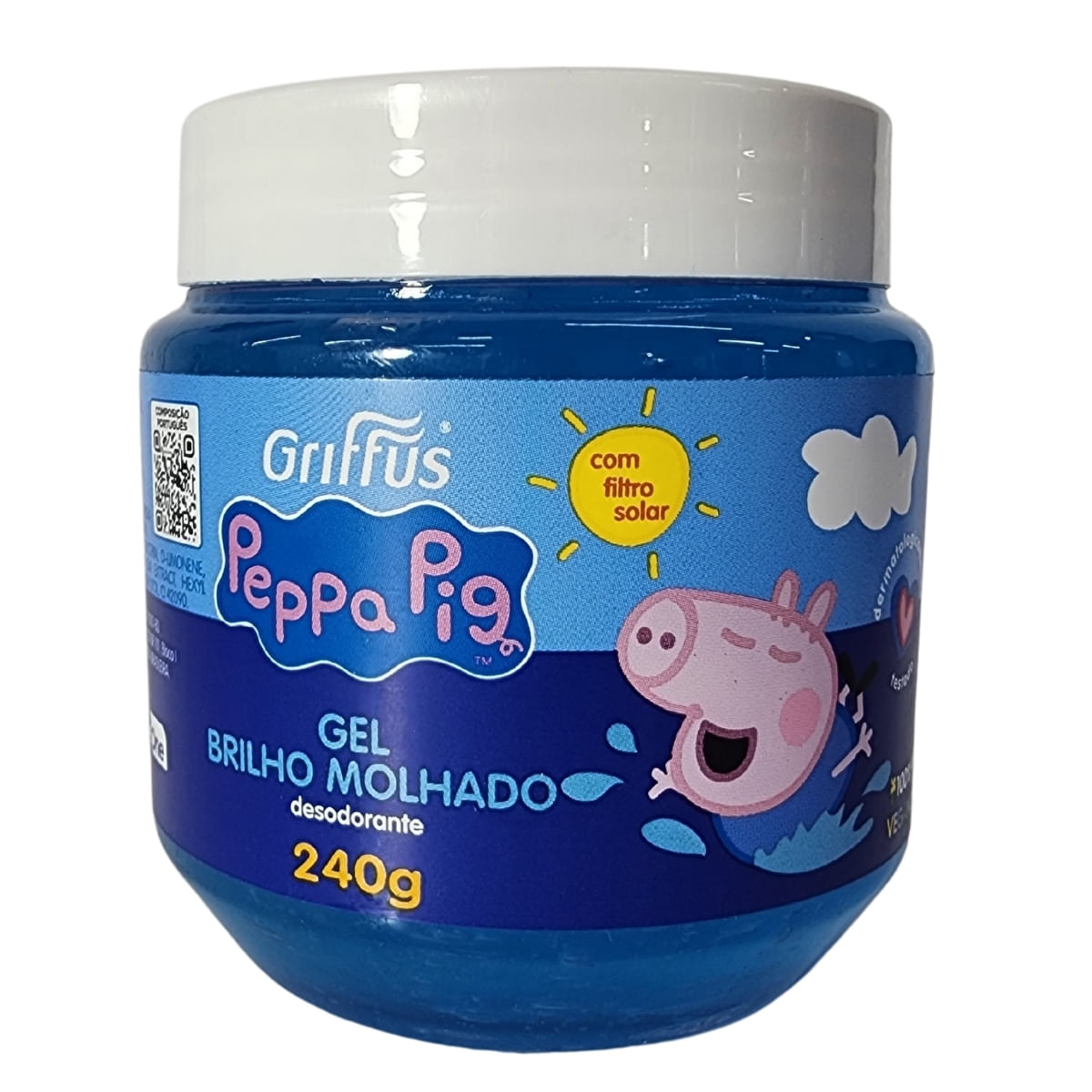 Gel Capilar Brilho Molhado Vegano George Peppa Pig Griffus 240G