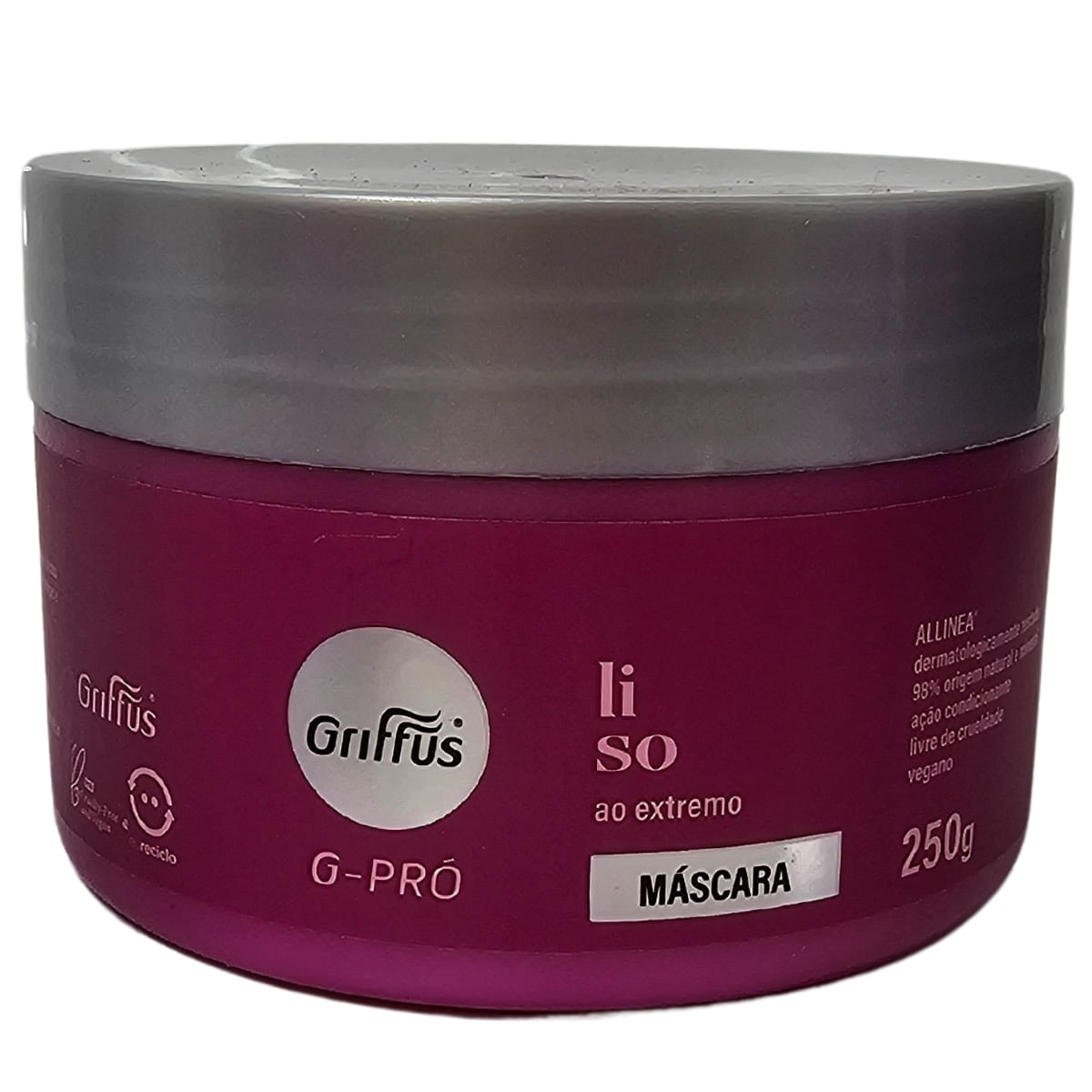 Máscara Capilar Liso Ao Extremo Vegano G-Pró Griffus 250G