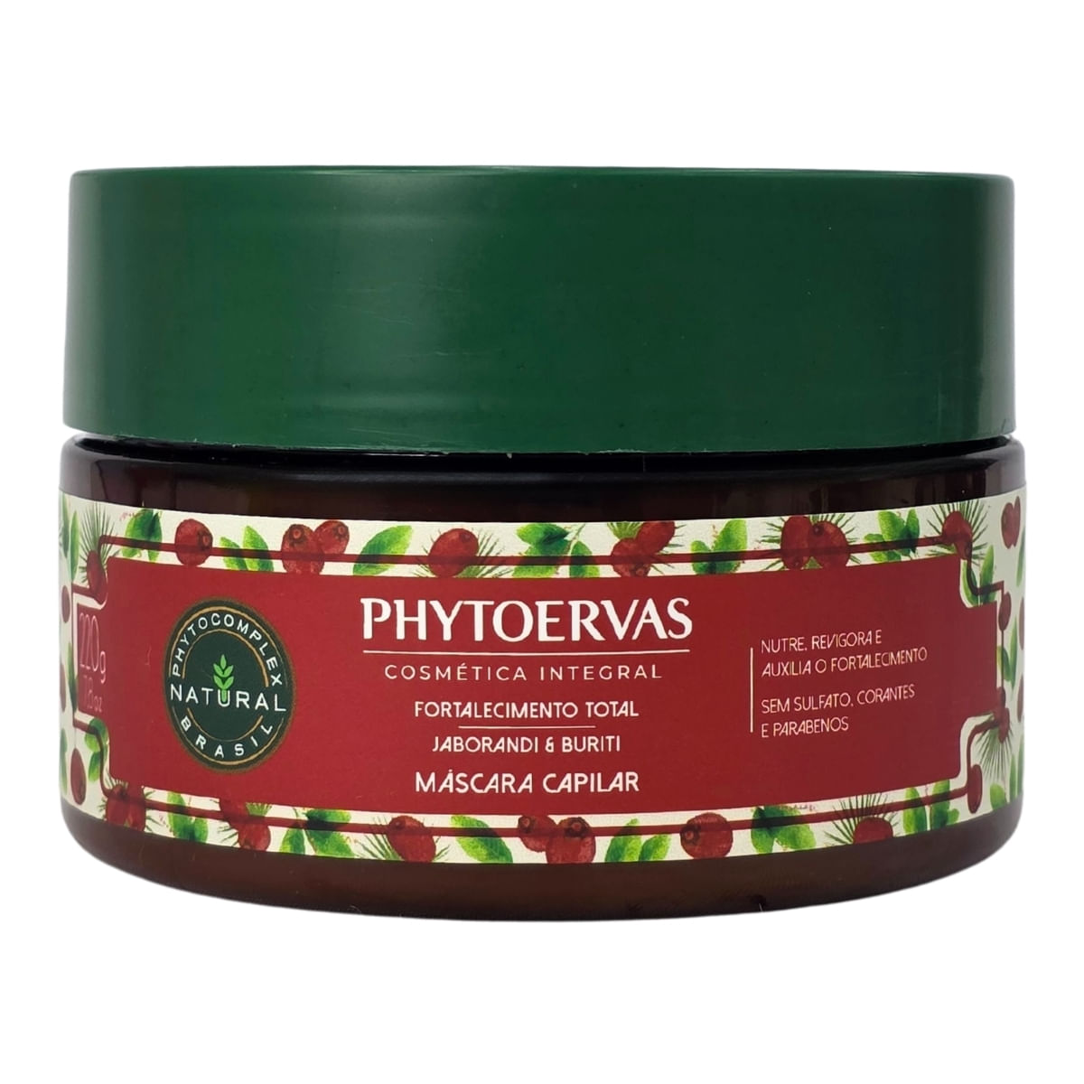 Máscara Capilar Fortalecimento Total Jaborandi & Buriti Phytoervas 220g