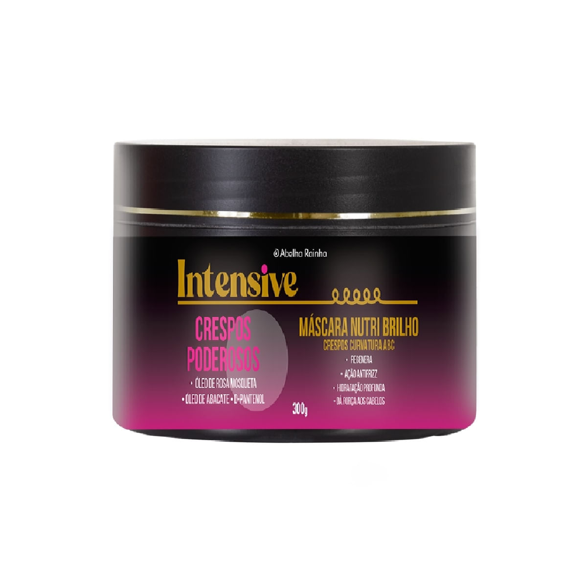 Máscara Nutri Brilho Crespos Poderosos 4 ABC Intensive Abelha Rainha 300g