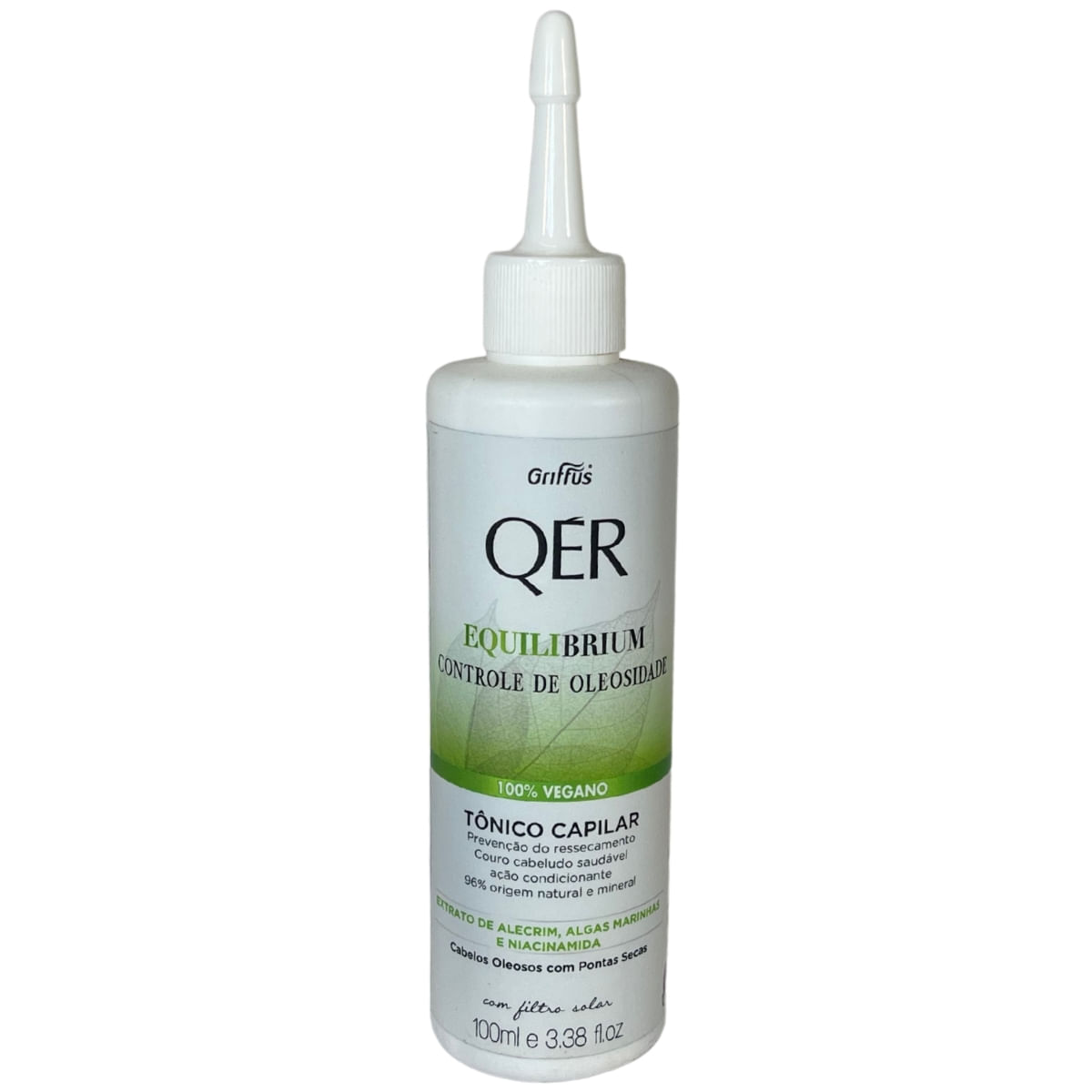 Tônico Capilar Controle De Oleosidade 100% Vegano Equilibrium Qér Griffus 100Ml