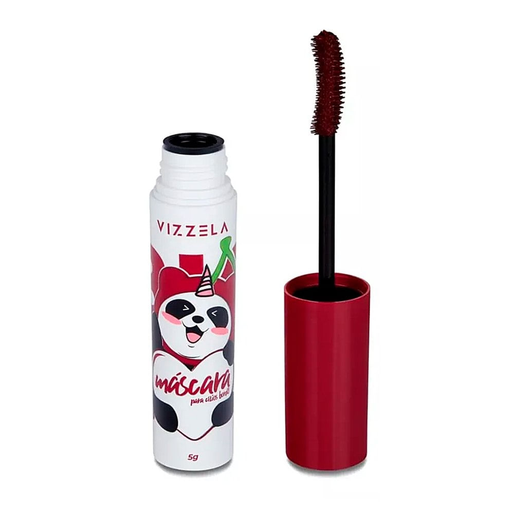 Máscara Cílios Vizzela Big No Panda Cherry Bordo
