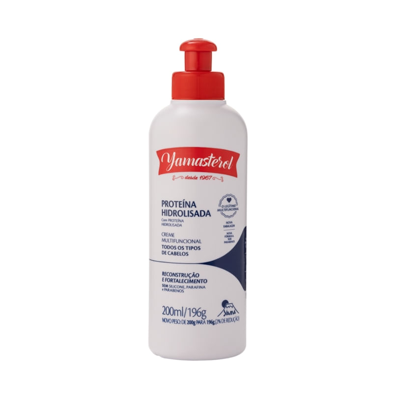 Creme Multifuncional Yamasterol Branco Proteína Hidrolisada  200ml (Kit C/10)