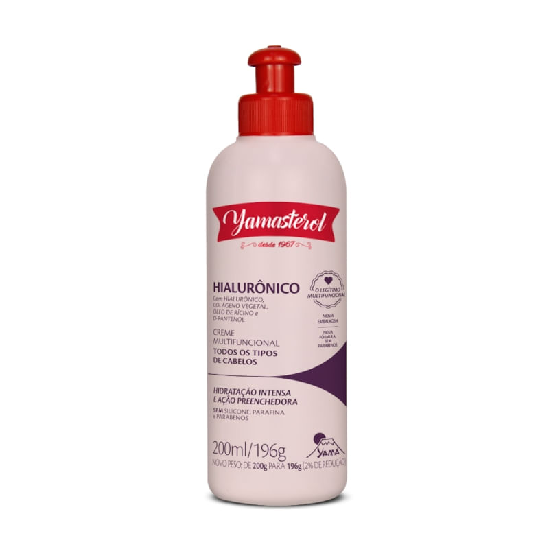 Creme Multifuncional Yamasterol Ácido Hialurônico 200ml  Edição Limitada