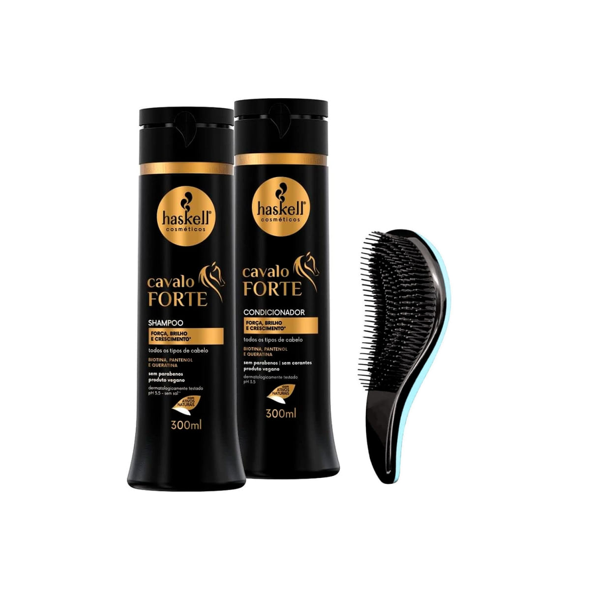 Haskell Cavalo Forte Original Shampoo/Cond 300Ml + Escova