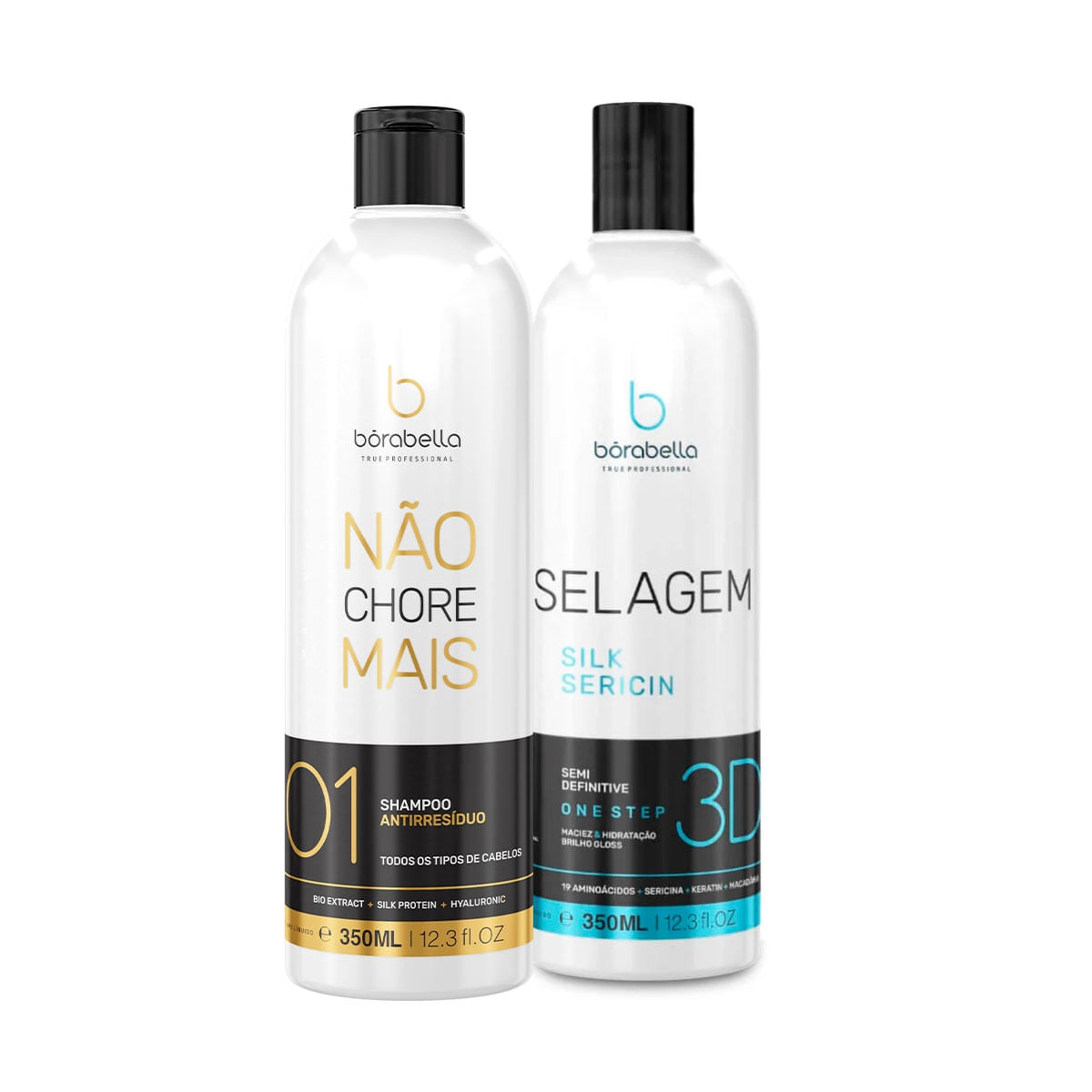 Selagem Borabella 350Ml + Shampoo Limpeza Profunda 350Ml