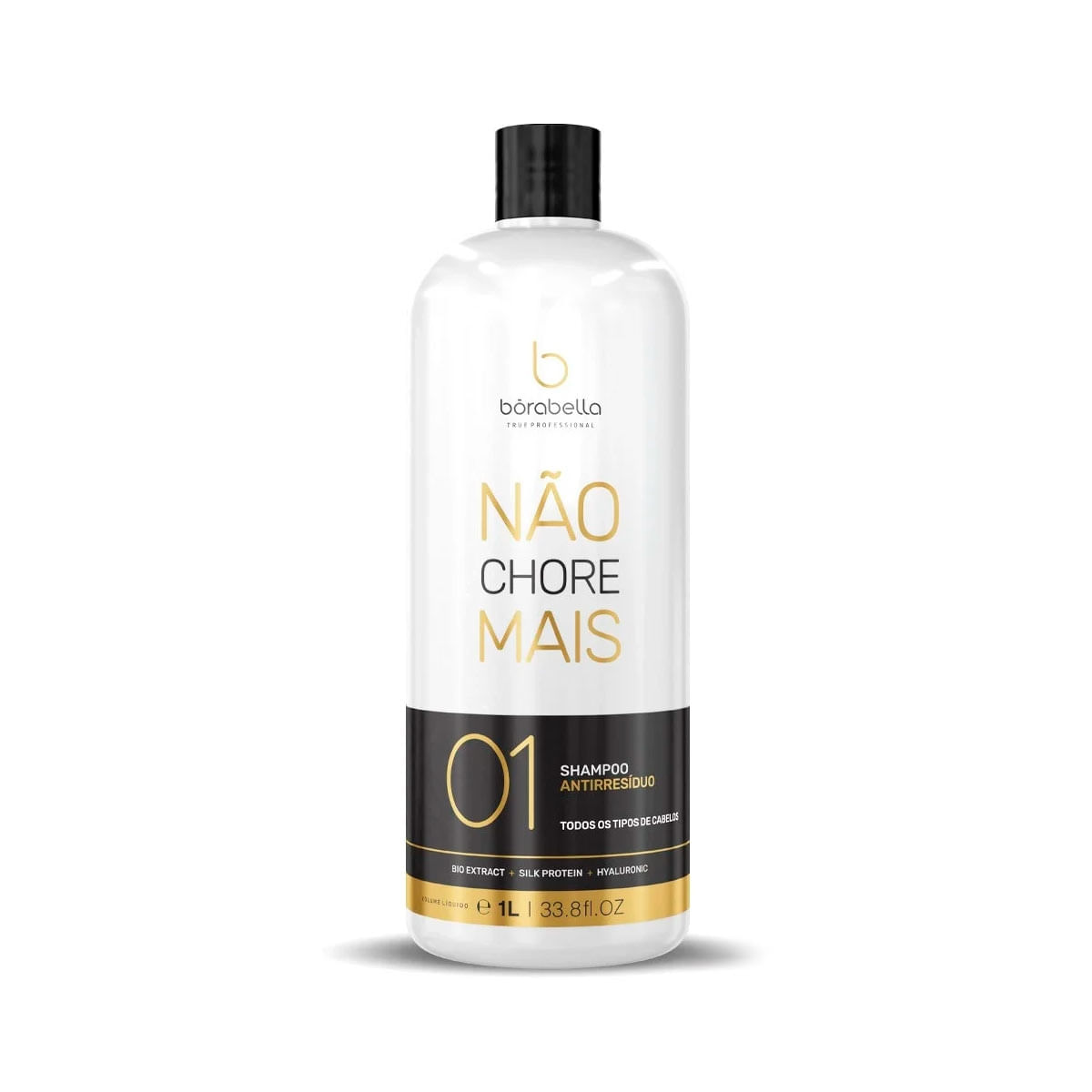 Shampoo Antirresíduos Limpeza Não Chore Mais Borabella 1L