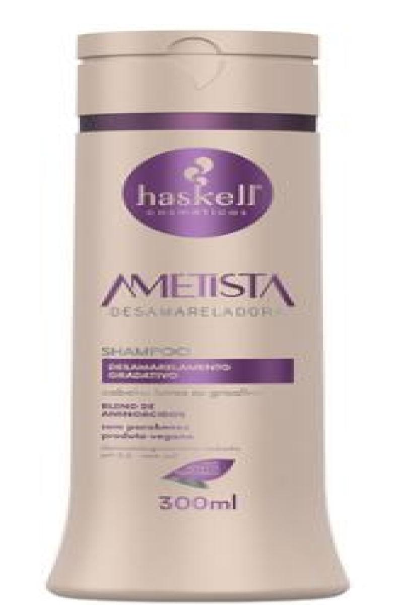Shampoo Desamarelador Ametista Haskell - Shampoo Para Cabelos Loiros E Grisalhos