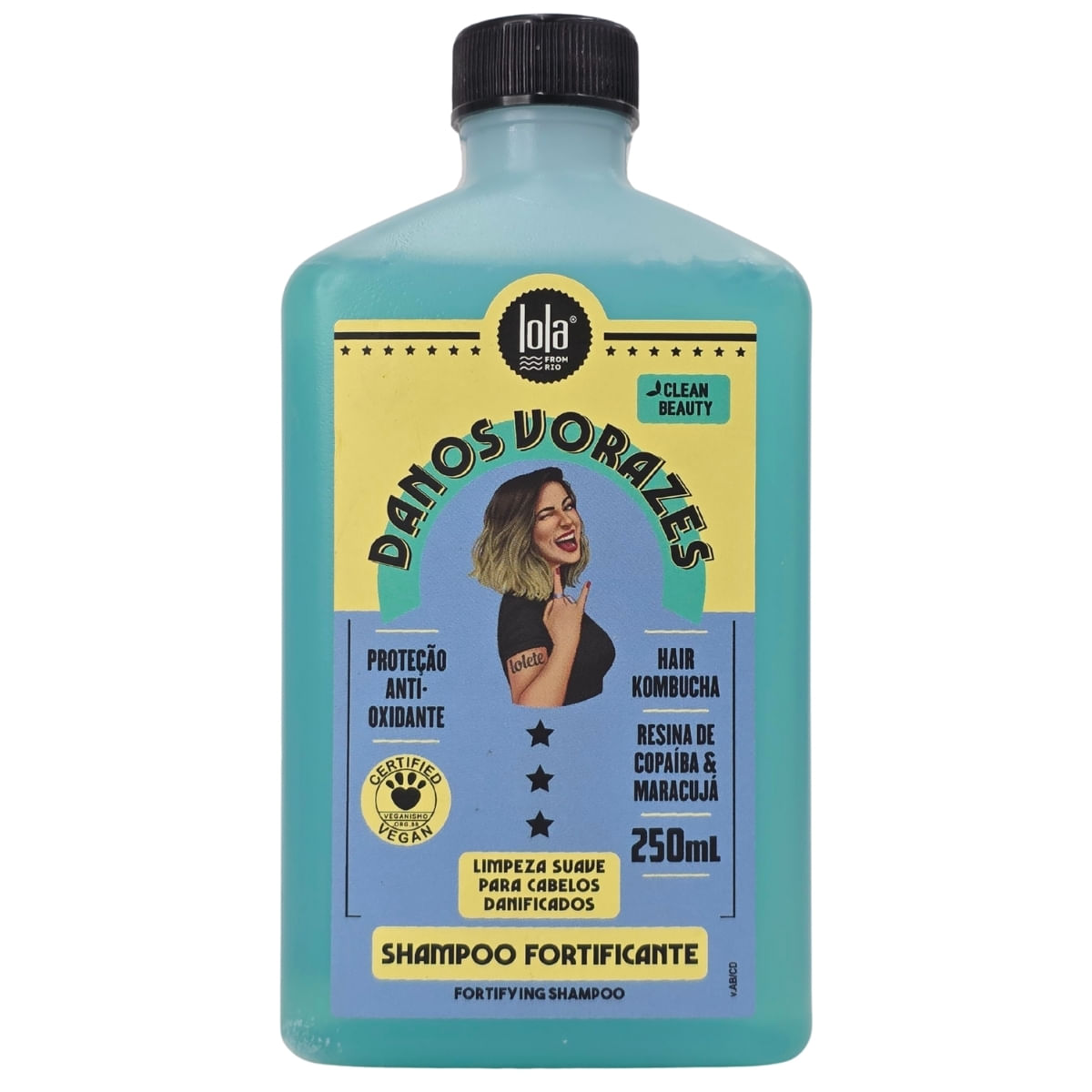 Shampoo Fortificante Danos Vorazes Vegano Lola 250ml
