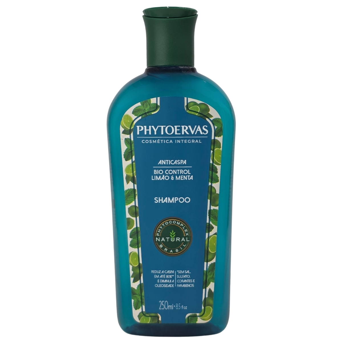Shampoo Anticaspa Bio Control Limão E Menta Phytoervas 250ml