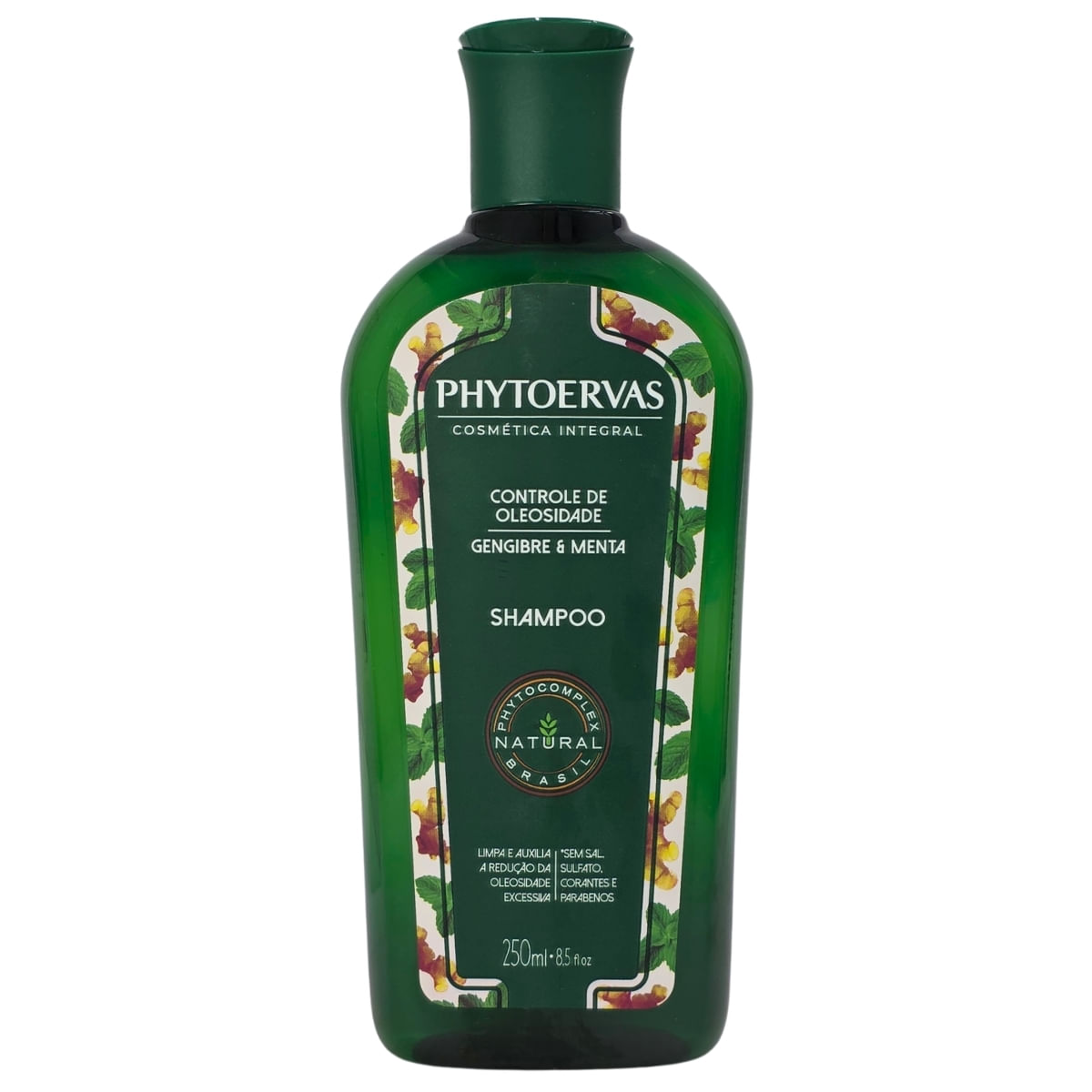 Shampoo controle de oleosidade gengibre e menta phytoervas 250ml