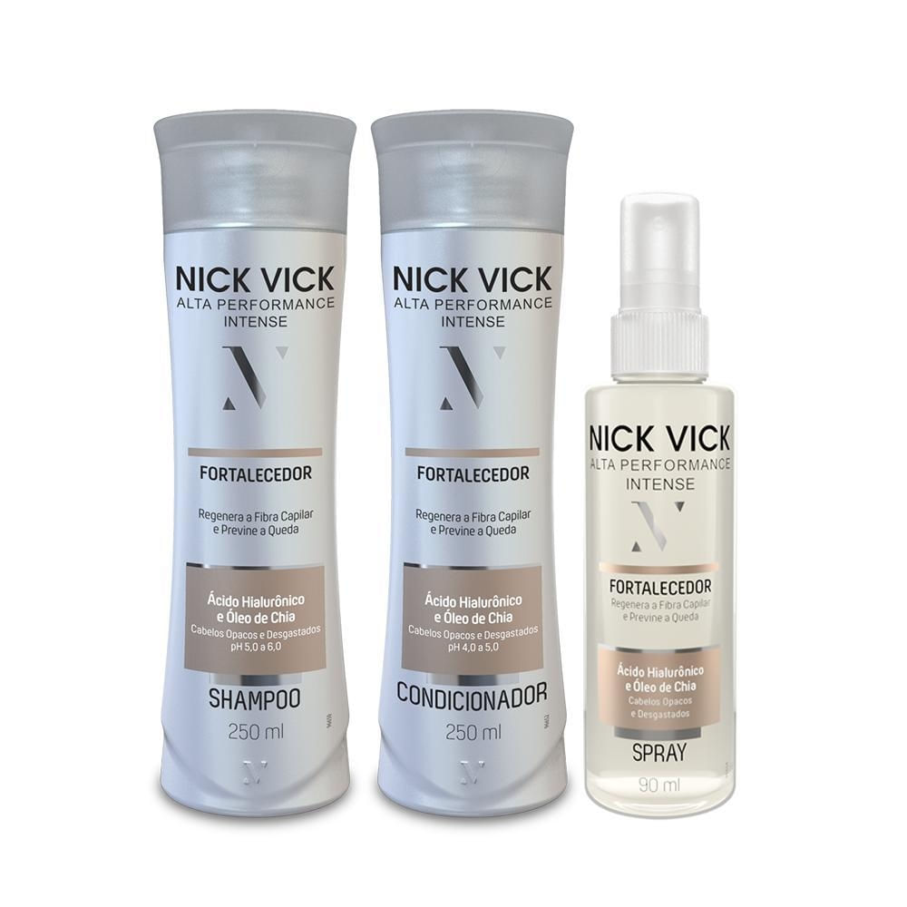 Kit fortalecedor nick vick alta performance intense (3 prod)