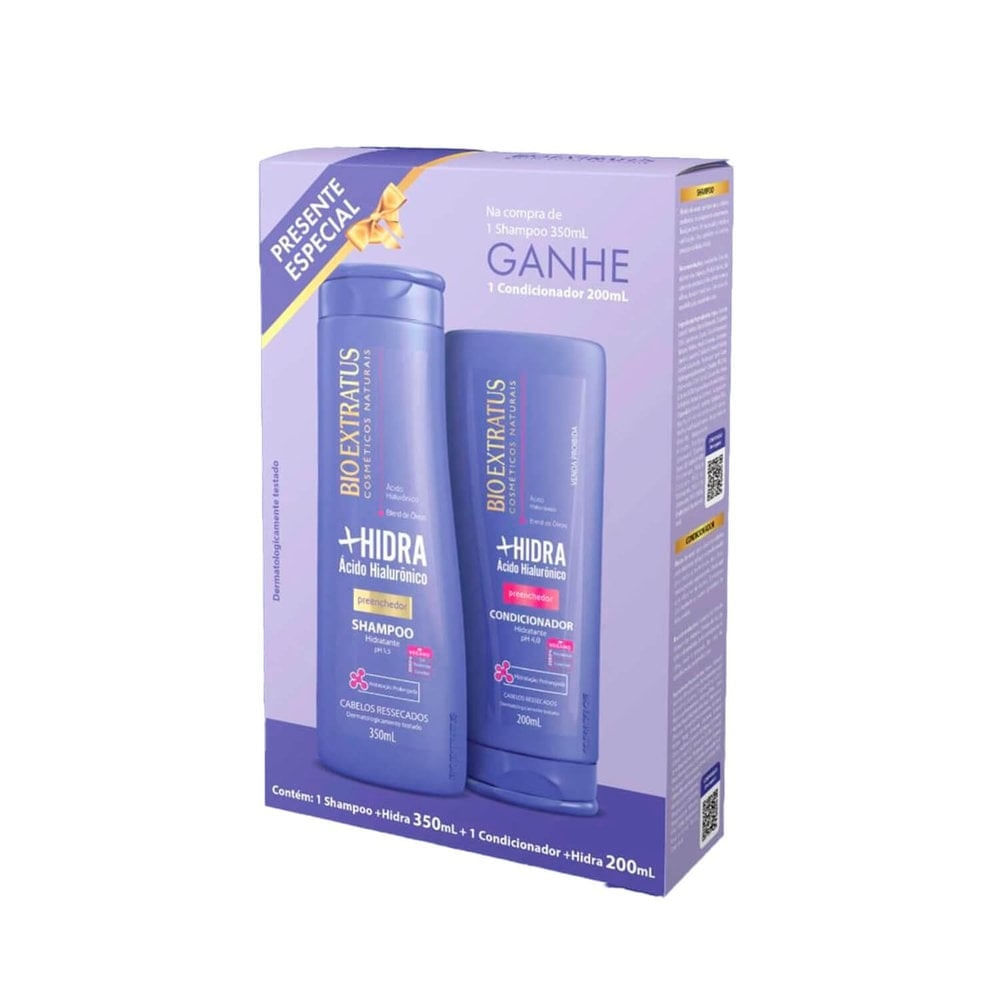 Kit Bio Extratus +Hidra Shampoo 350ml + Condicionador 200ml