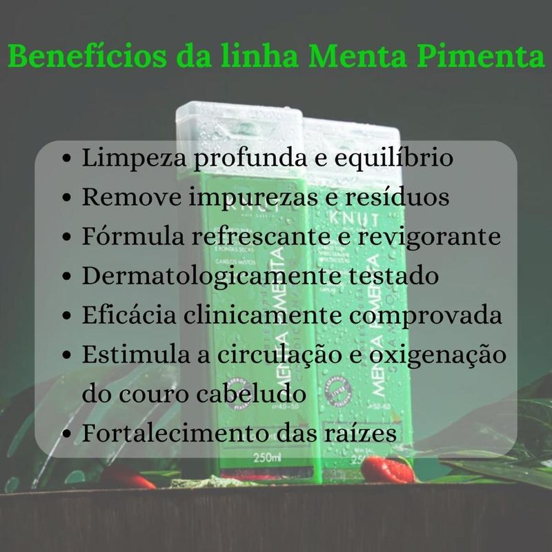 Shampoo para Detox Capilar Knut Menta Pimenta 250 ml - Época