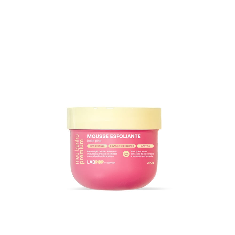 Mousse Esfoliante Belle Pink LabPop 240g