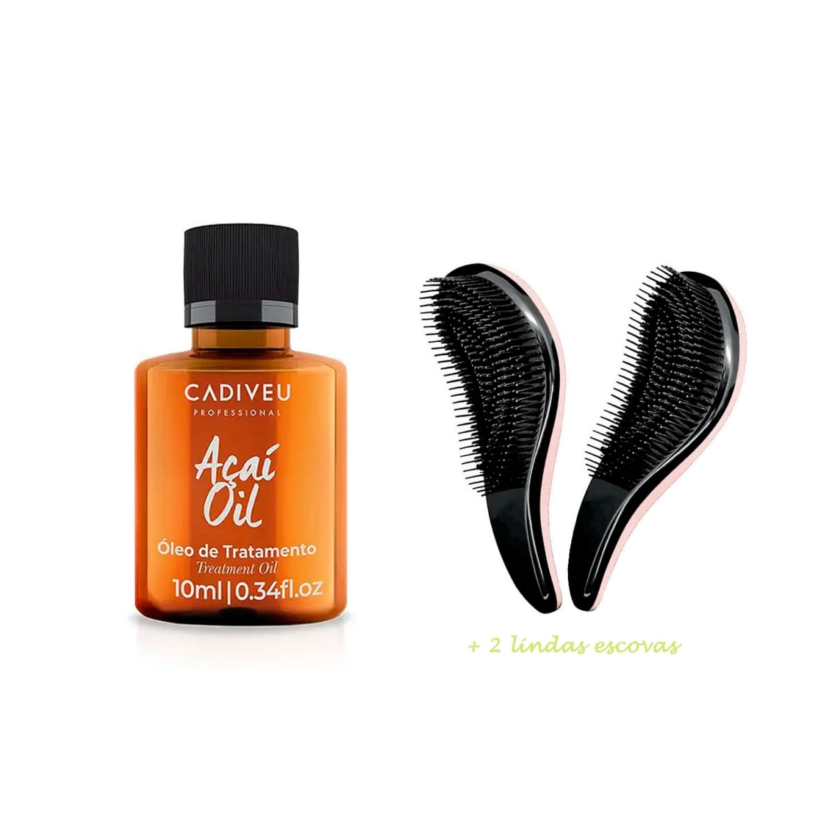 Açaí Oil Cadiveu Finalizador Multifuncional 10Ml +2 Escovas