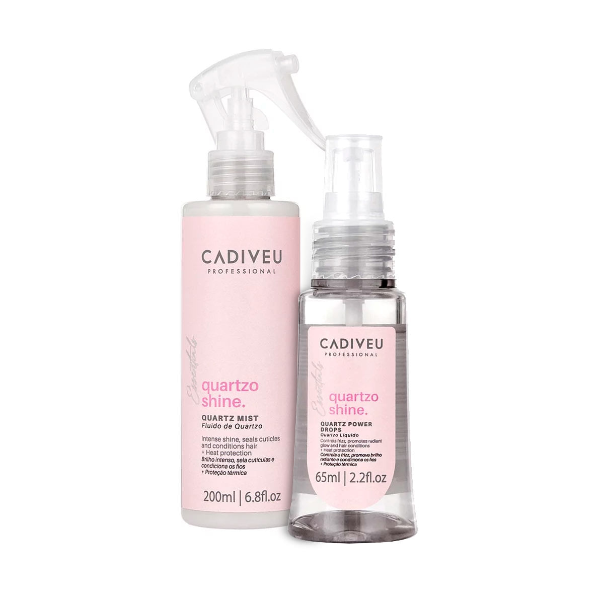 Leave In Quartzo Shine Cadiveu +Reparador Quartzo Shine 65Ml
