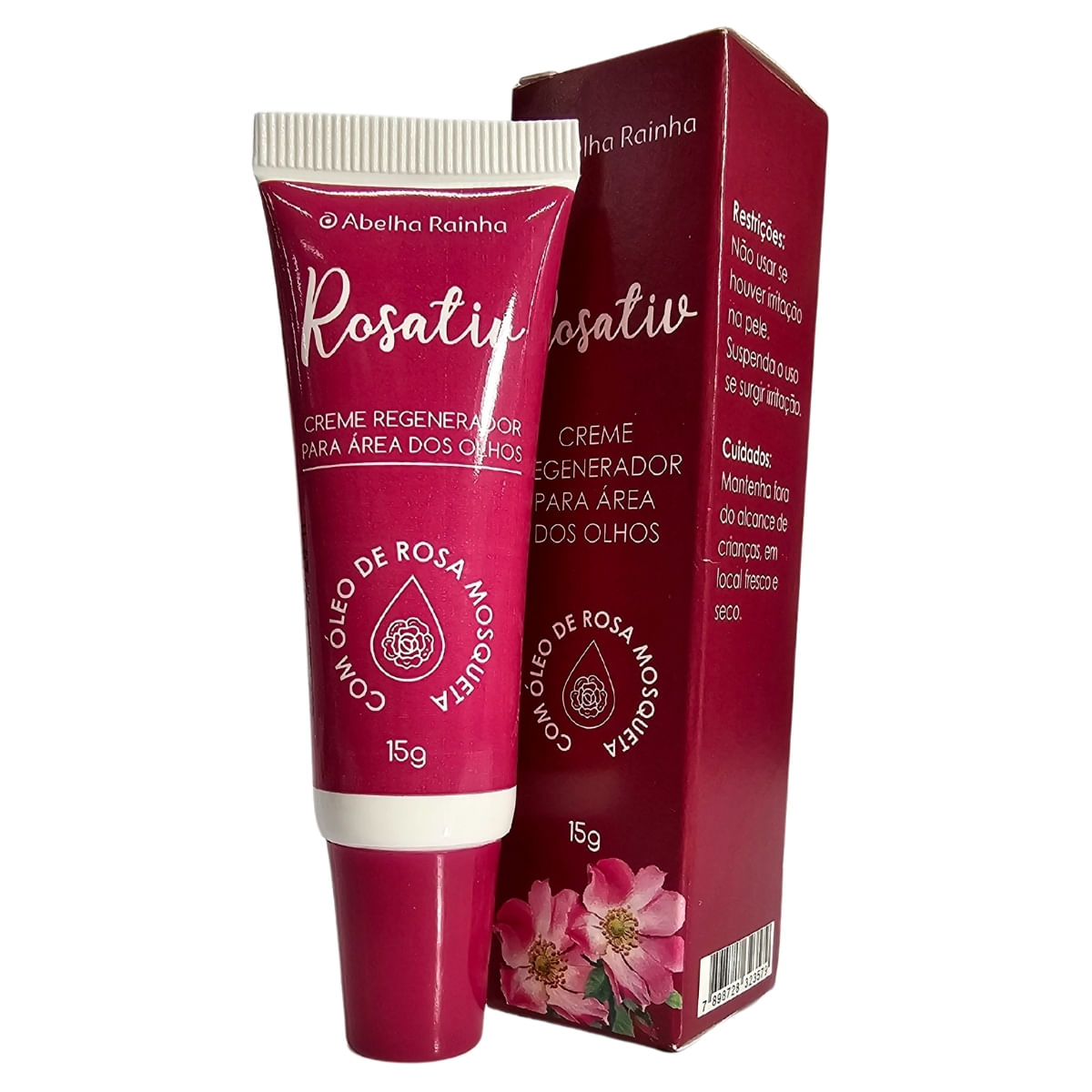 Creme Para Área Dos Olhos Com Óleo De Rosa Mosqueta Rosativ Abelha Rainha 15g