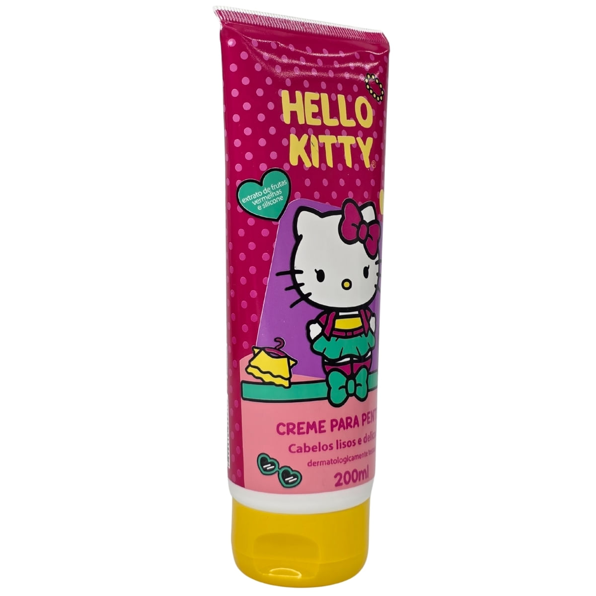 Creme Para Pentear Cabelos Lisos E Delicados Hello Kitty Cia. Da