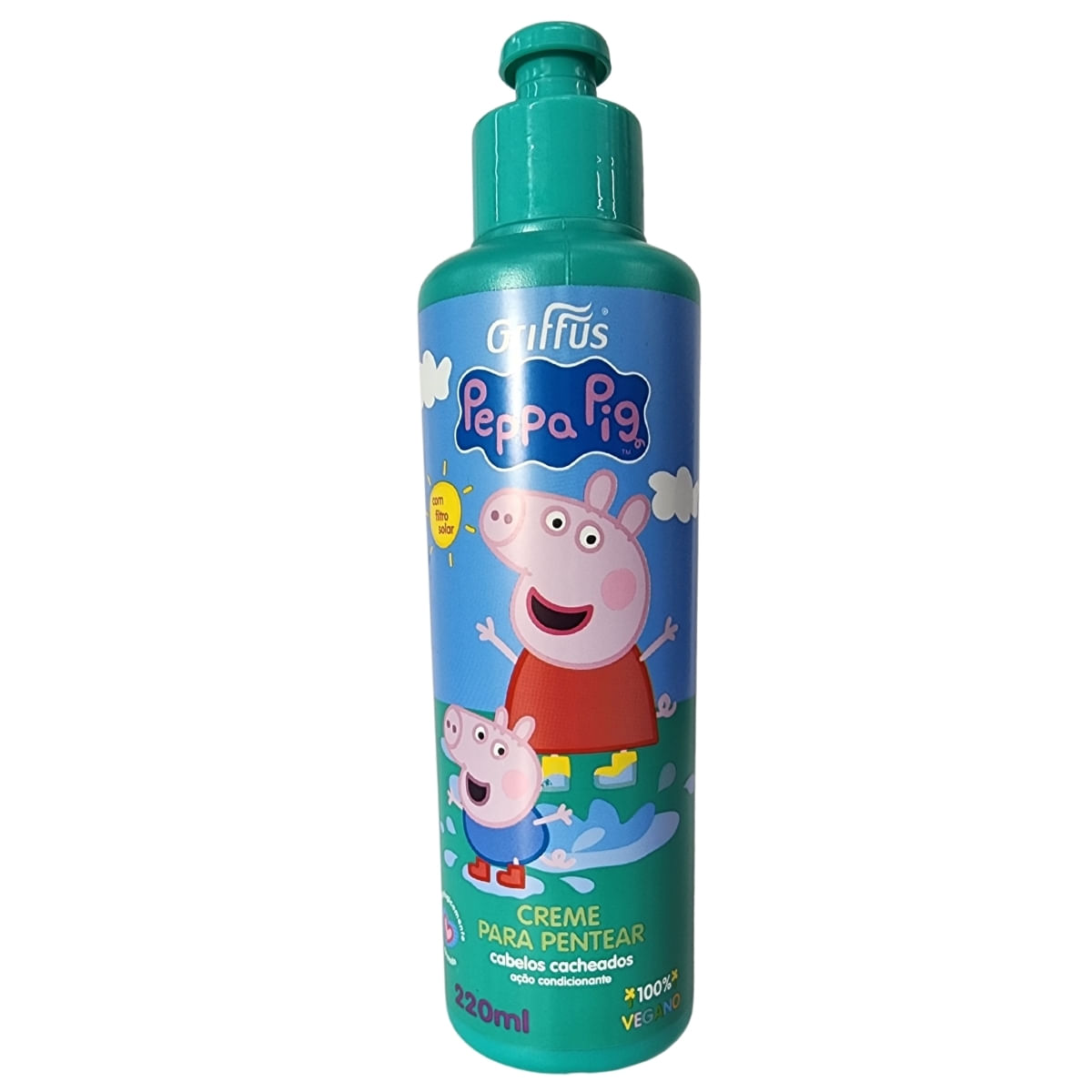 Creme Para Pentear Cabelos Ondulados, Cacheados E Crespos Vegano Peppa Pig Griffus 220Ml