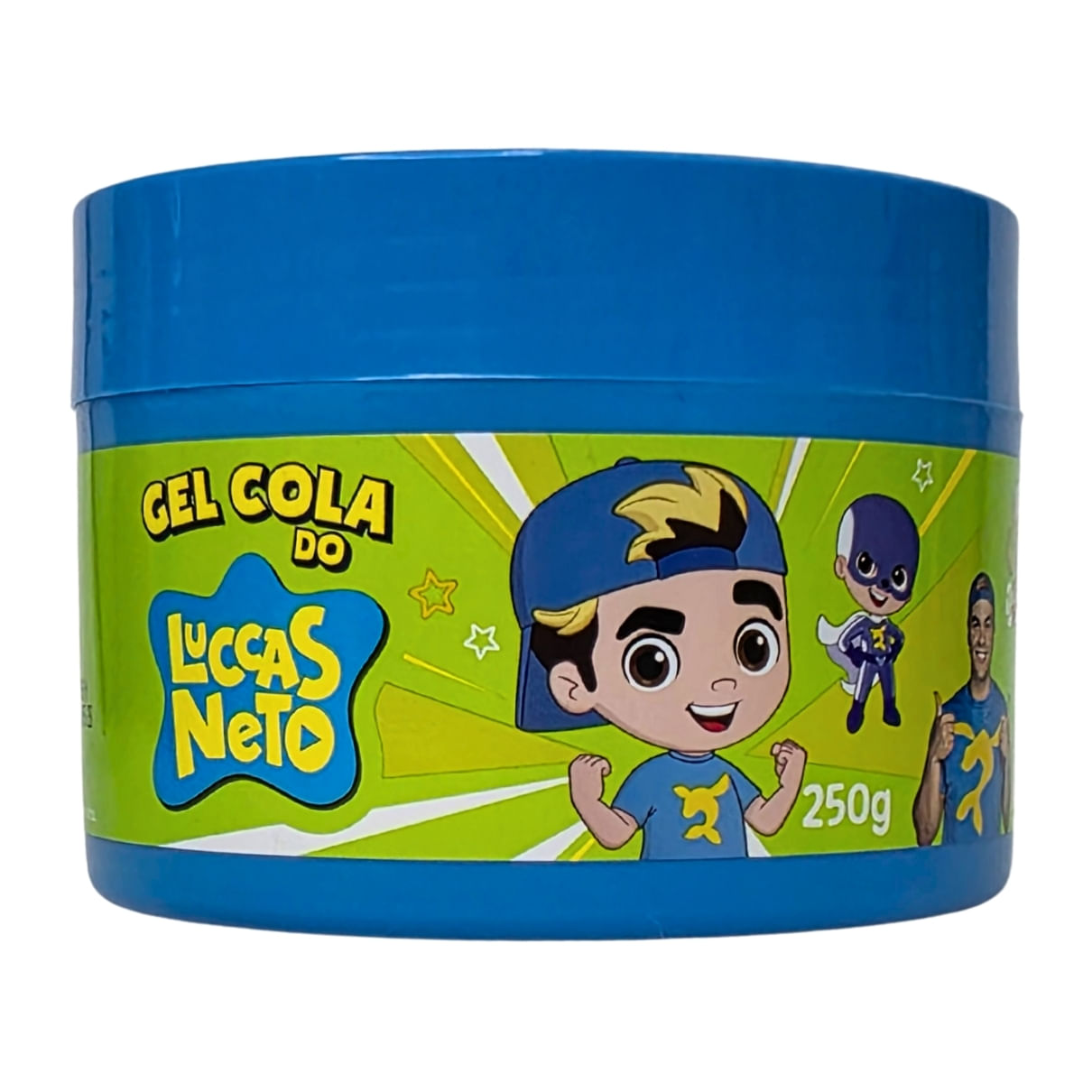 Gel Cola Mega Fixação Os Aventureiros Luccas Neto Cia. da Natureza 250g