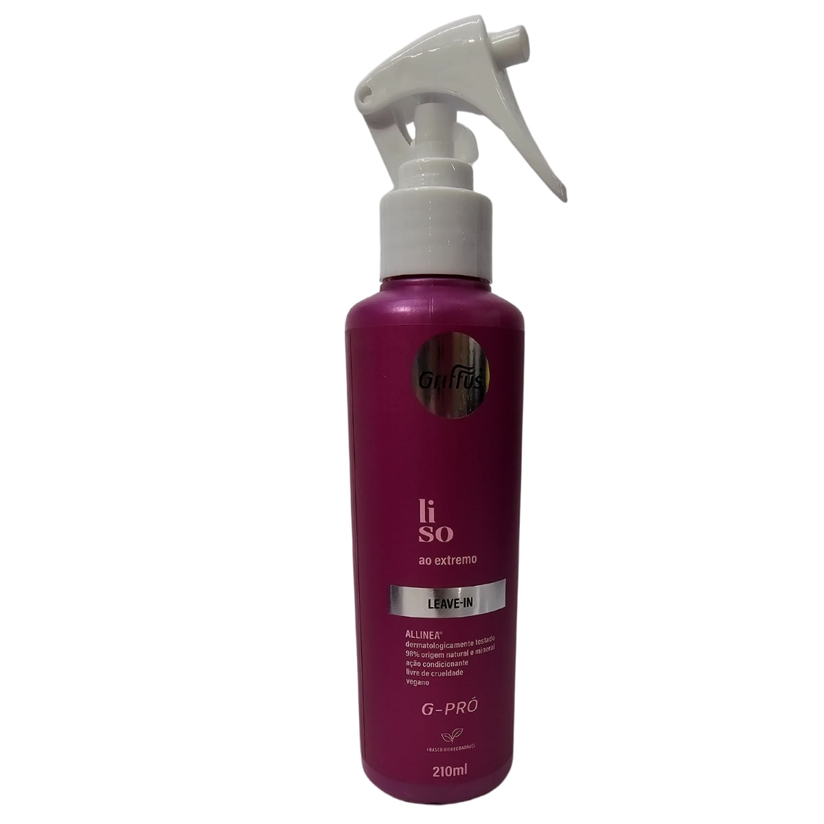 Leave-In Liso Ao Extremo Vegano G-Pró Griffus 210Ml