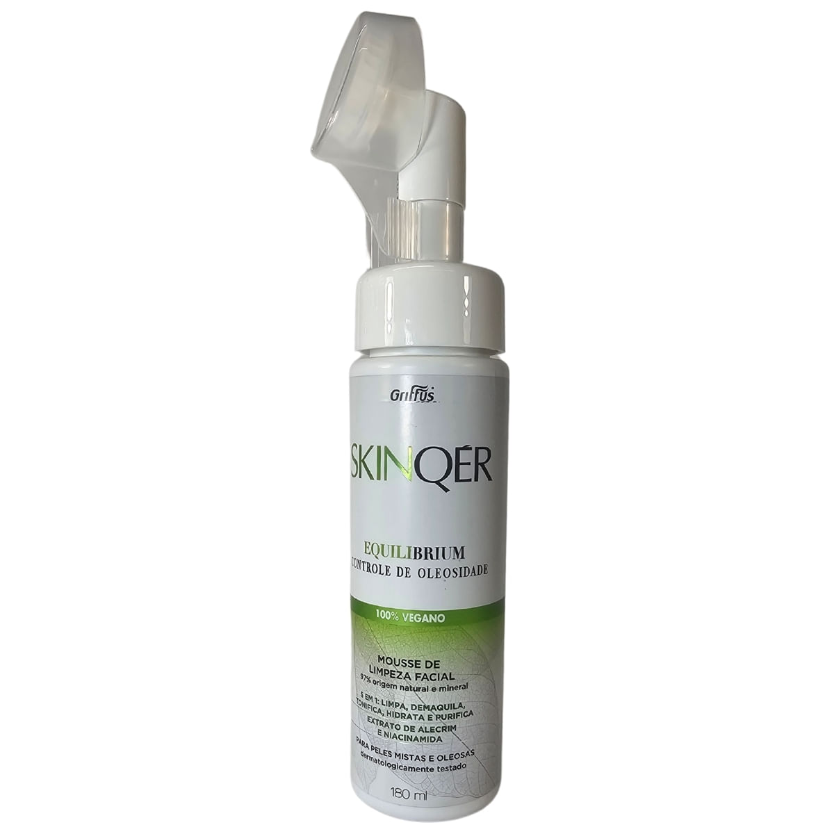 Mousse De Limpeza Facial Controle De Oleosidade Equilibrium 100% Vegeno Skinqér Griffus 180Ml