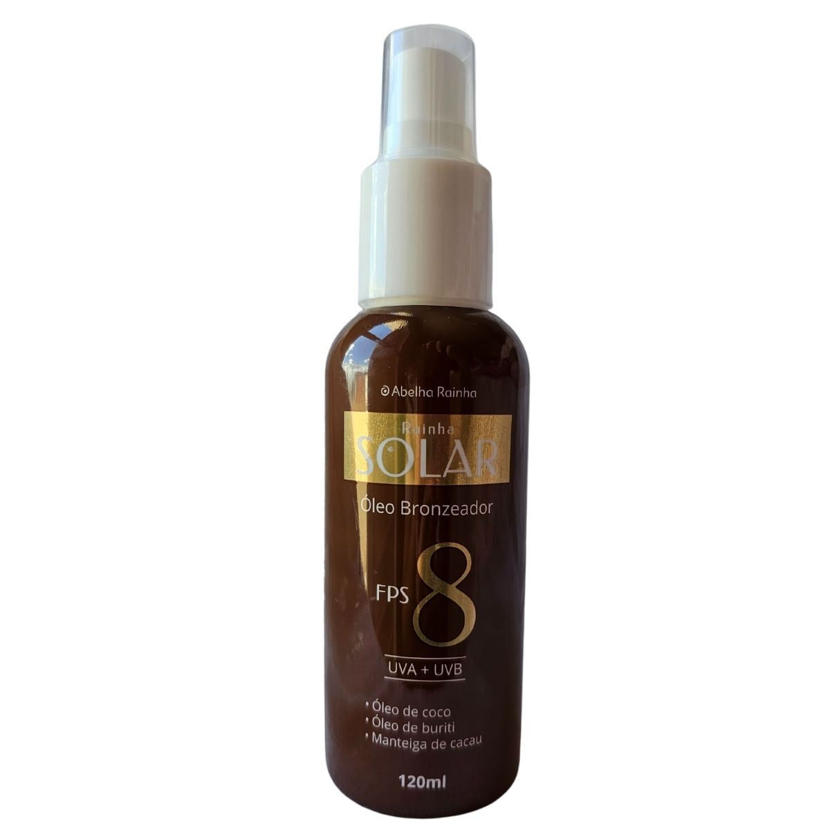 Óleo Bronzeadora Fps 8 Rainha Solar Abelha Rainha 120Ml