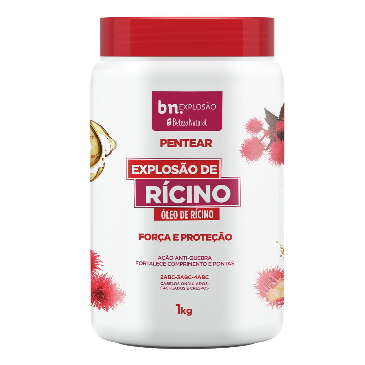Creme de Pentear Explosão de Rícino 1Kg