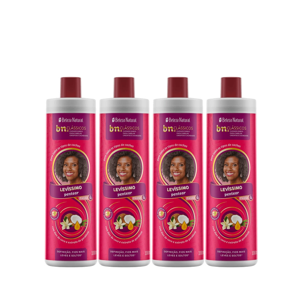 Kit Creme de Pentear Levíssimo 1l (4 itens)