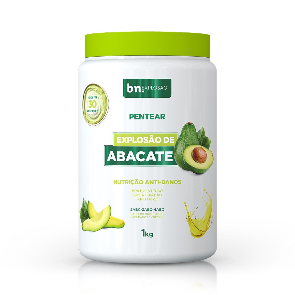 Creme de Pentear Explosão de Abacate 1Kg