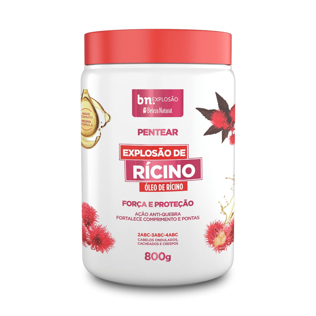 Creme de Pentear Explosão de Rícino 800g