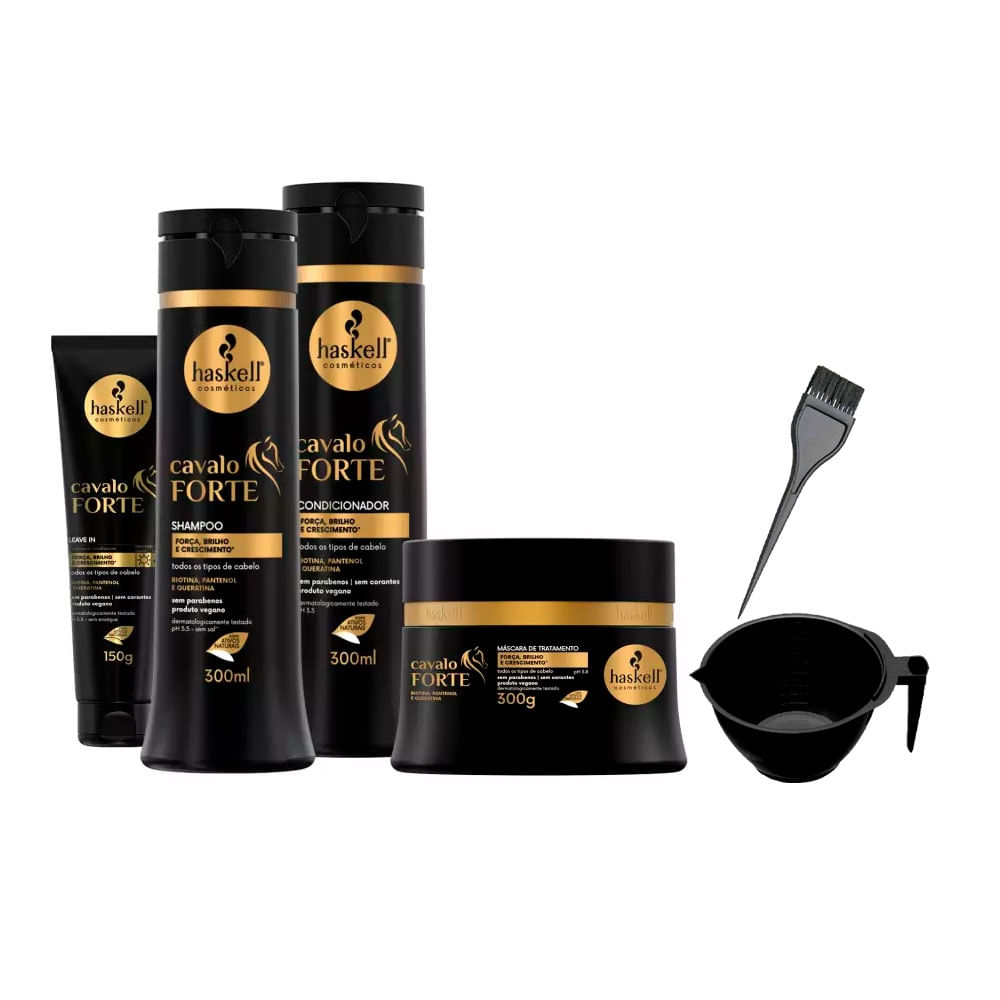 Haskell Cavalo Forte Shp Cond Másc 300Ml Leave In +Cumbuca