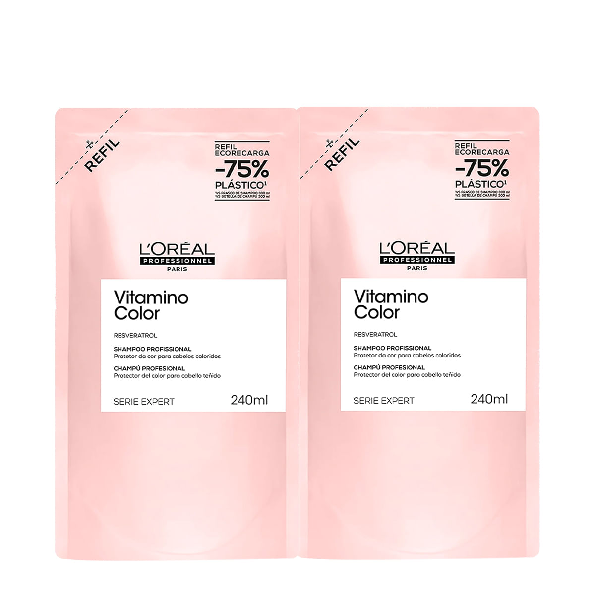Kit L'Oréal Professionnel Vitamino Color Refil Shampoo Extra (2 unidades)