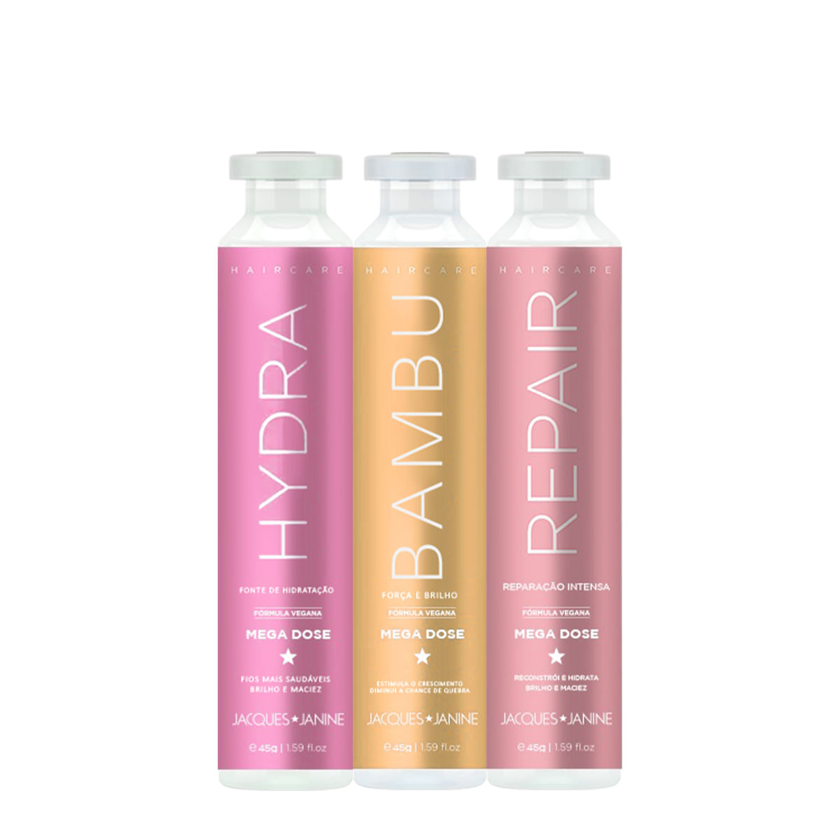 Kit Cronograma Ampolas Jacques Janine Reparação (3 produtos)