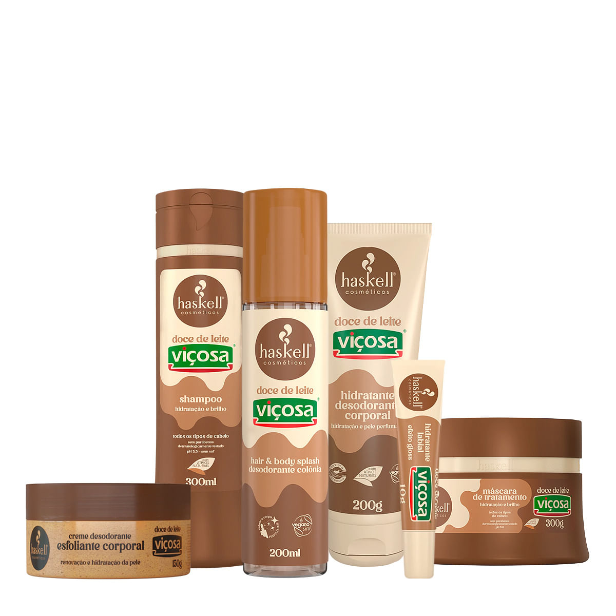 Kit Haskell Doce de Leite Viçosa Completo (6 produtos)