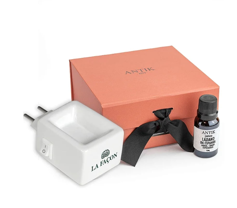 Difusor Elétrico In Box + Essência Ládano da Espanha - 15ml